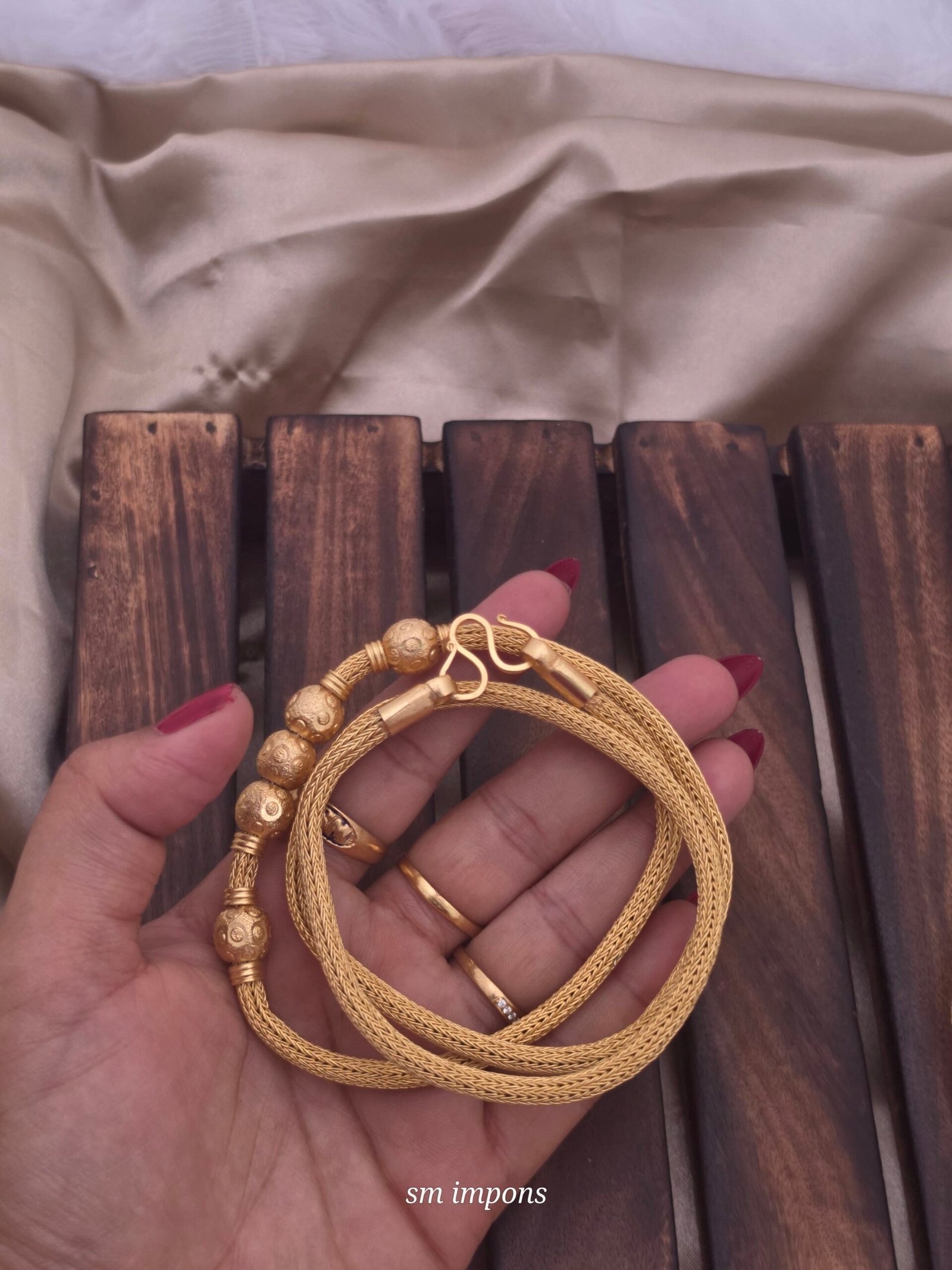 20260820_093354-scaled-1.jpg urnakodi modal thali chain with 5 balls mugappu chain sm015 - Image 1